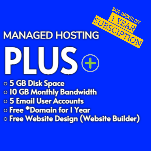 Managed Hosting (PLUS+)─1 Year Subscription
